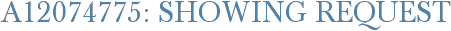 A12074775: Showing Request