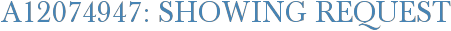 A12074947: Showing Request
