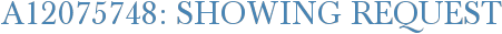 A12075748: Showing Request