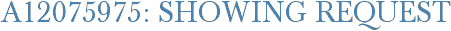 A12075975: Showing Request