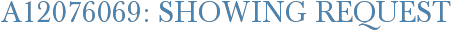 A12076069: Showing Request