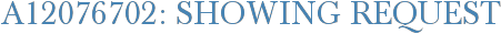 A12076702: Showing Request
