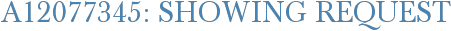 A12077345: Showing Request