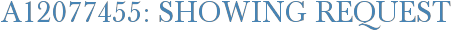 A12077455: Showing Request