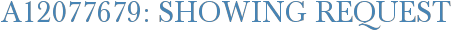 A12077679: Showing Request