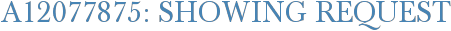 A12077875: Showing Request