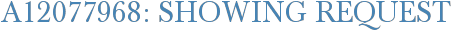 A12077968: Showing Request