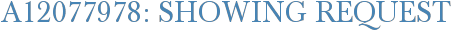 A12077978: Showing Request