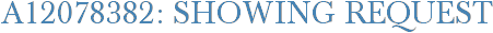 A12078382: Showing Request