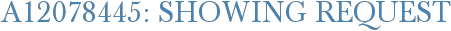 A12078445: Showing Request