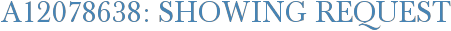 A12078638: Showing Request