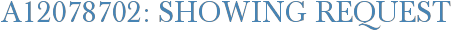 A12078702: Showing Request