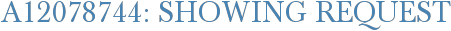 A12078744: Showing Request