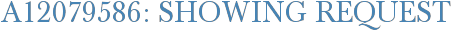 A12079586: Showing Request