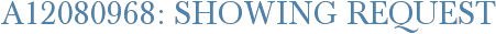A12080968: Showing Request