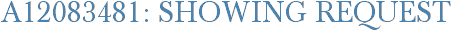 A12083481: Showing Request