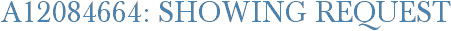 A12084664: Showing Request