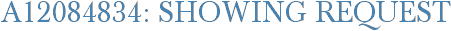 A12084834: Showing Request