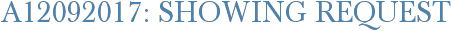 A12092017: Showing Request