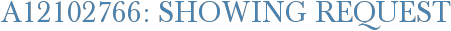 A12102766: Showing Request