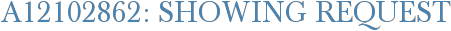 A12102862: Showing Request