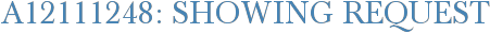A12111248: Showing Request