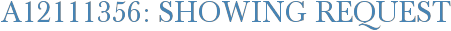 A12111356: Showing Request