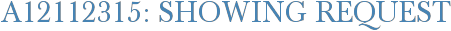 A12112315: Showing Request
