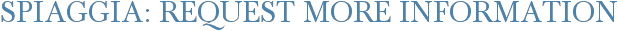 Spiaggia: Request More Information